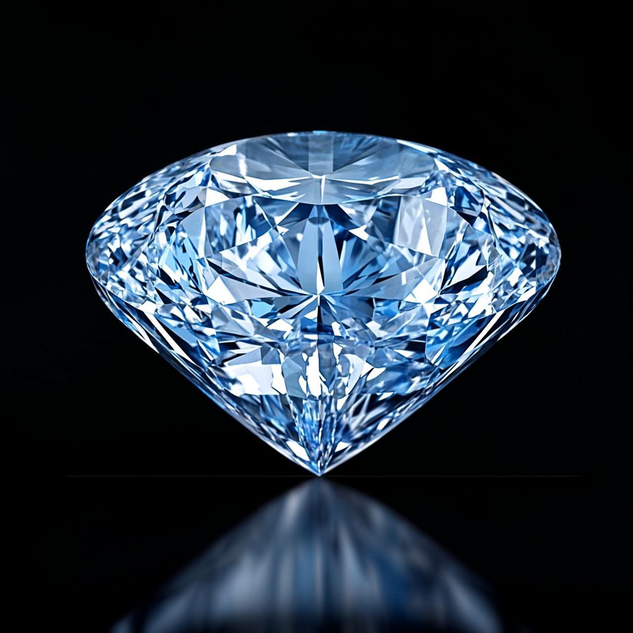 2.00ct Fancy Blue Cushion